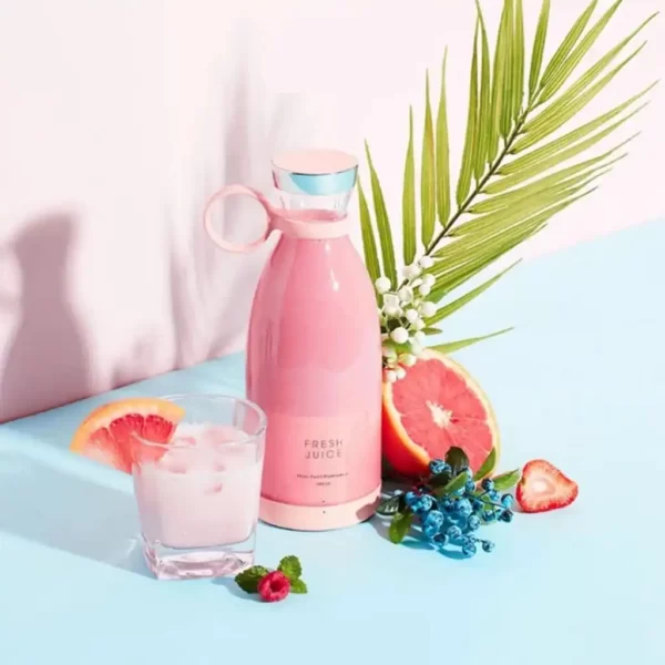 Garrafa Juicer Mini Liquidificador Elétrico Portátil Recarregável - Imagem 2