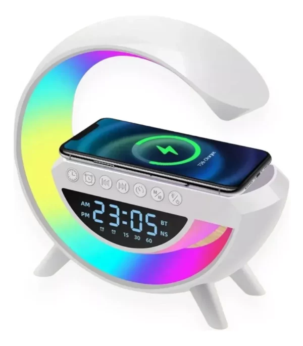 Caixinha De Som G alto-falante com Luminária Multifunção Altofalante Bluetooth COM ou SEM Relógio - Imagem 5