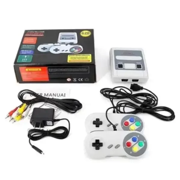 Videogame Clássico Super Nintendo Mini SNES 8 bits 620 jogos - Imagem 3