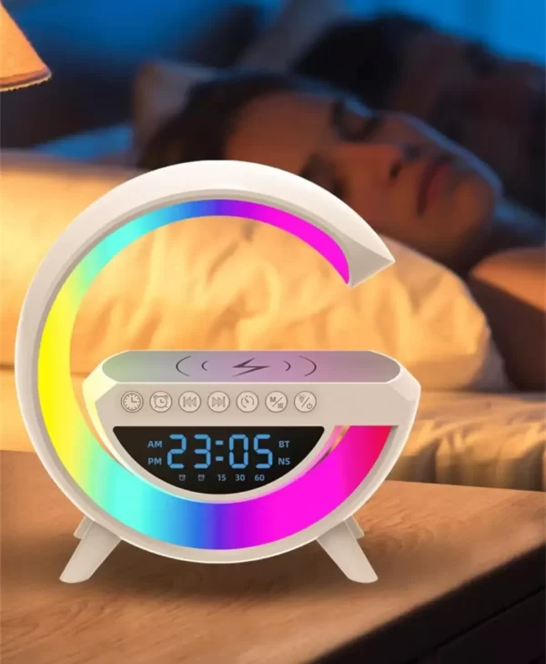Caixinha De Som G alto-falante com Luminária Multifunção Altofalante Bluetooth COM ou SEM Relógio - Imagem 6