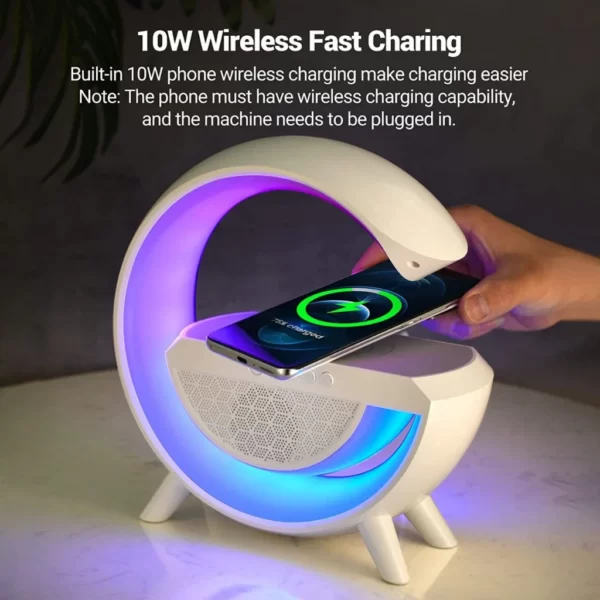 Caixinha De Som G alto-falante com Luminária Multifunção Altofalante Bluetooth COM ou SEM Relógio - Imagem 4