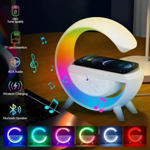 Caixa de som G-Speaker sem fio Bluetooth com LED RGB Atmosfera - Imagem 3