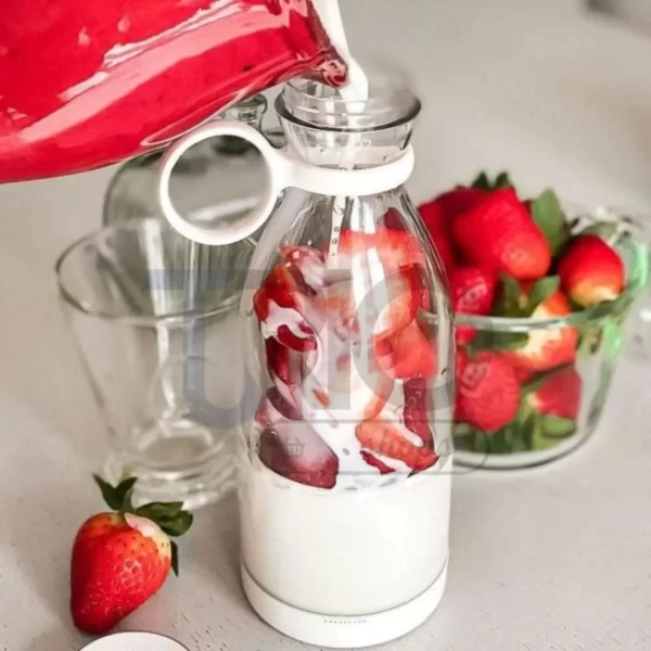 Garrafa Juicer Mini Liquidificador Elétrico Portátil Recarregável - Imagem 3