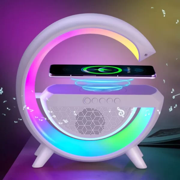 Caixinha De Som G alto-falante com Luminária Multifunção Altofalante Bluetooth COM ou SEM Relógio - Imagem 3