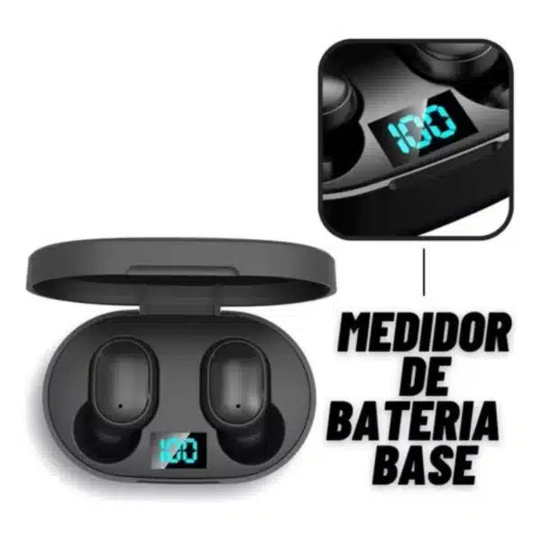 Fone De Ouvido Dual Led Bluetooth 5.0 Airdots Air Sem Fio - Preto - Imagem 4